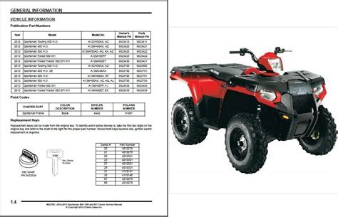 Polaris Sportsman 400 Ho 2012 Service Repair Workshop Manual