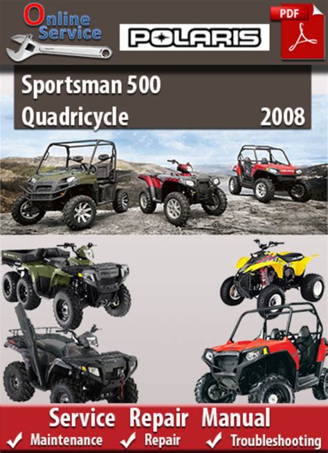 Polaris Sportsman 500 2008 Factory Service Repair Manual Pdf