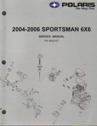 Polaris Sportsman 6x6 2004 Factory Service Repair Manual