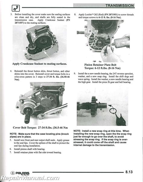 Polaris Sportsman 700 800 Atv Service Repair Manual Pdf 05 O