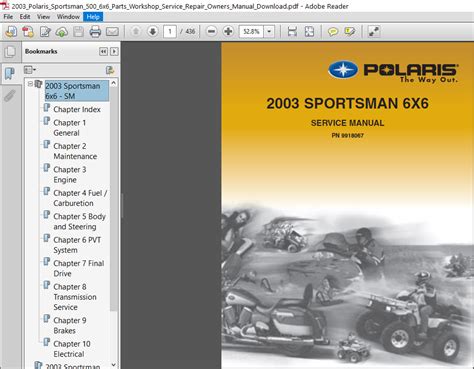 Polaris Sportsman 90 2003 Workshop Repair Service Manual Pdf