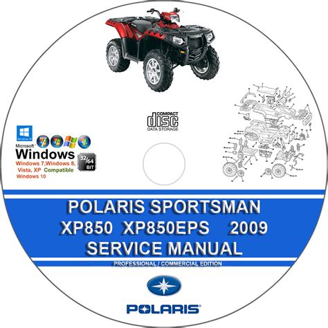 Polaris Sportsman Xp850 Eps Atv Workshop Manual 09 Onwards