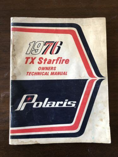 Polaris Starfire 1976 Factory Service Repair Manual