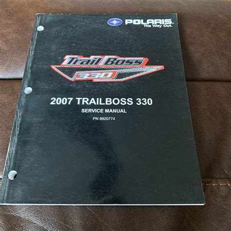 Polaris Trailboss 330 Service Manual Repair 2007