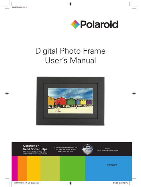 Polaroid Digital Photo Frame User Manual