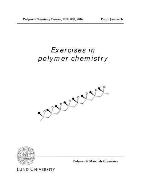 Polymer Chemistry Exercises Pdf Filesepubs - 