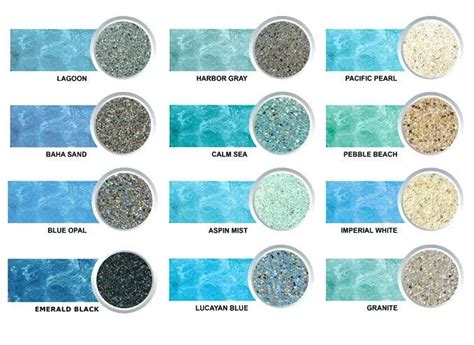 Pool Plaster Color Chart
