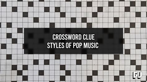 Pop Music Chart Crossword Clue