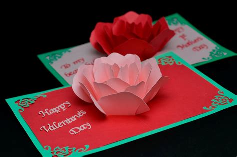 Pop Up Card Templates Valentine