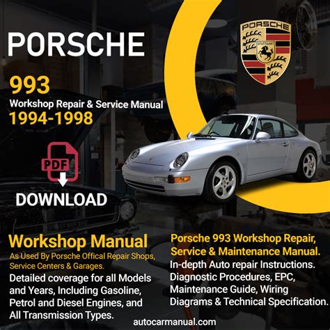 Porsche 911 993 Model Repair Service Manual