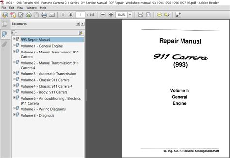 Porsche 911 Carrera 1993 1998 Full Service Repair Manual