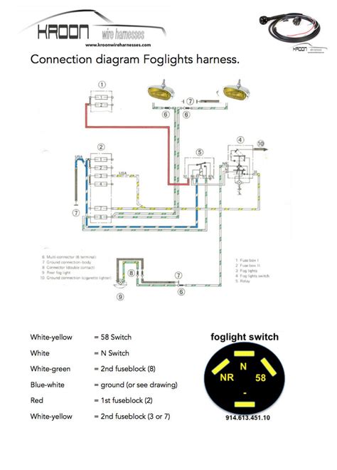 Porsche 911 Fog Light Wiring Diagram