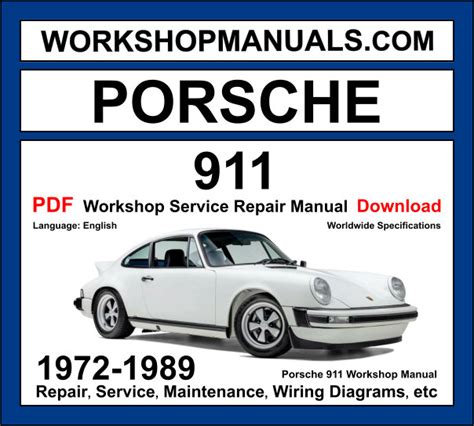 Porsche 911 Service Repair Manual Pdf 1989 1994