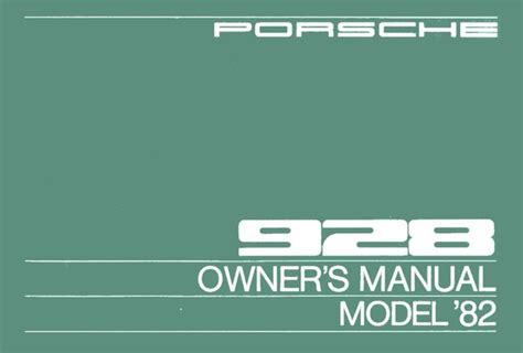 Porsche 928 1982 Repair Service Manual