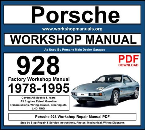 Porsche 928 Service Repair Manual