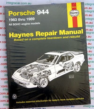 Porsche 944 Car Workshop Manual Repair Manual Service Manual Download