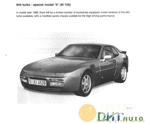 Porsche 944 Service Manual 944s 944 Turbo Download