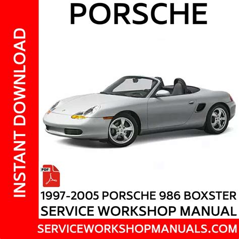 Porsche Boxster 986 Factory Workshop Service Manual Complet