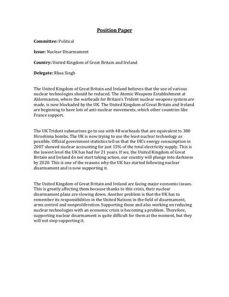 Position Paper Template