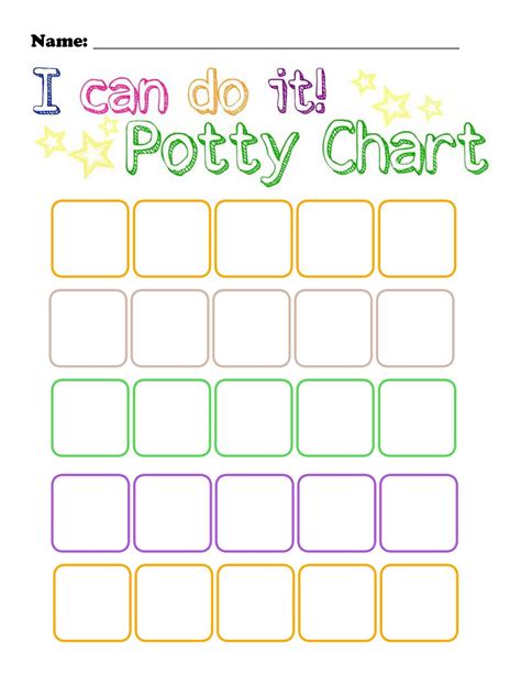 Potty Training Chart Templates