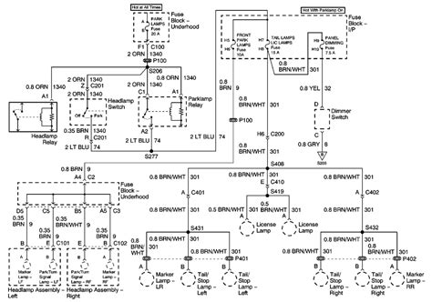 Power Distribution Wiring Diagram 2001 Monte Carlo