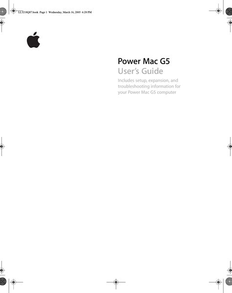 Power Mac G5 Early 2005 Service Manual