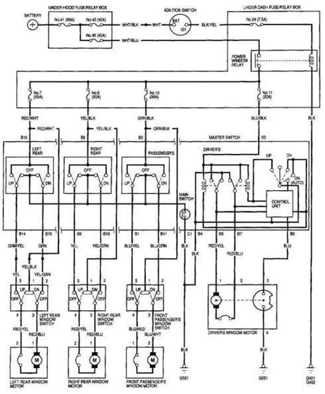 Power Window Wiring Diagram 96 Civic