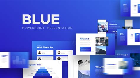 Powerpoint Template Blue