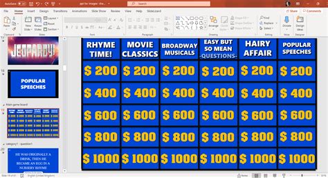 Powerpoint Template Jeopardy