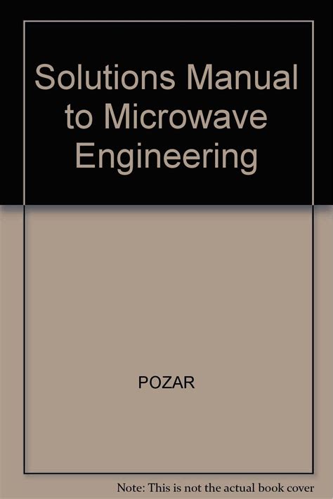 Pozar Microwave Engineering Solutions Manual 4th Edition