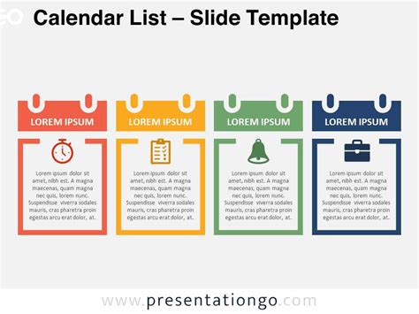 Ppt Calendar Template