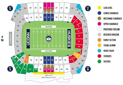 Pratt And Whitney Stadium Seating Chart