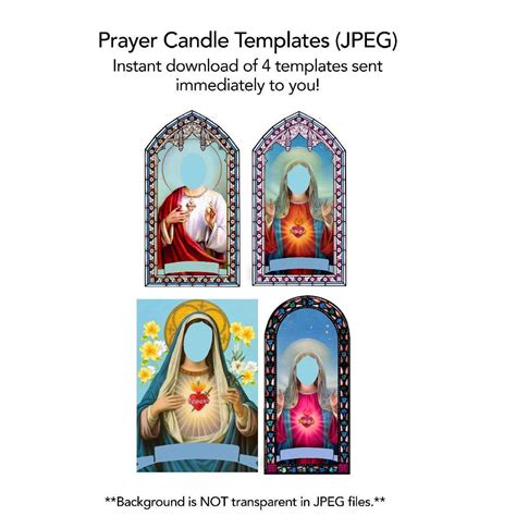 Prayer Candle Template