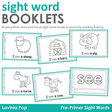 Pre Primer Sight Word Readers Free Printable Pre-primer