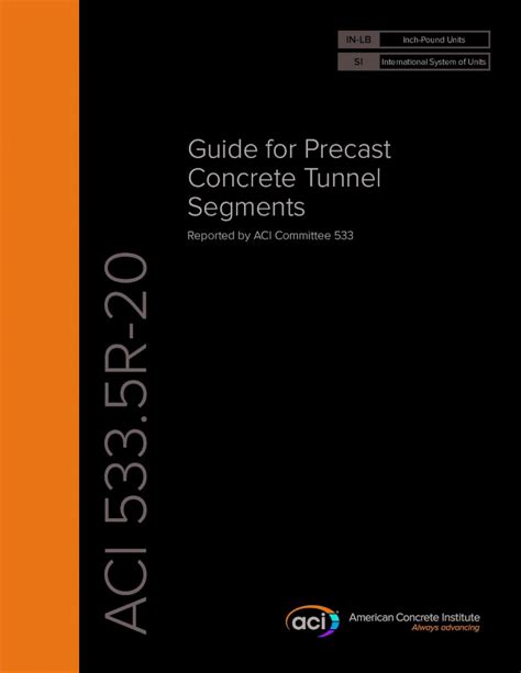 Precast Concrete Tunnel Segment Design Manual