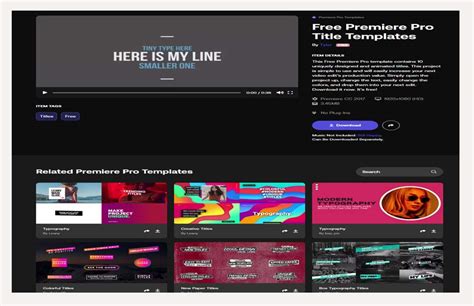 Premiere Pro Titles Video Templates