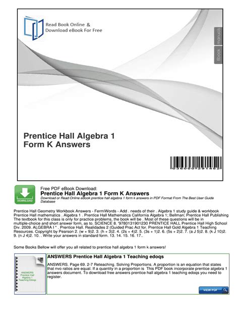 Prentice Hall Answer Key Pdfepub Library - 