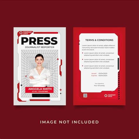 Press Card Template