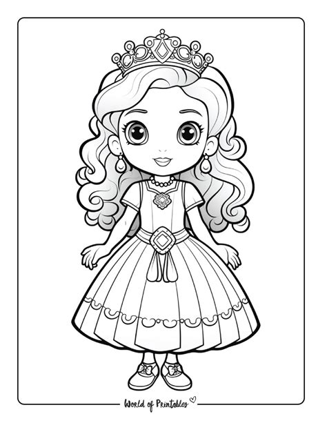 Princess Coloring Pictures Printable