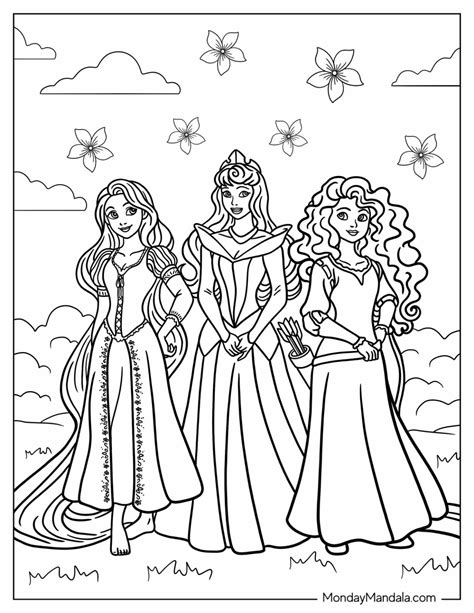 Princess Printable Coloring Sheets