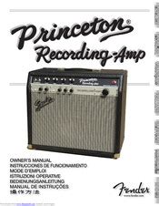 Princeton Recording Amp Owners Manual