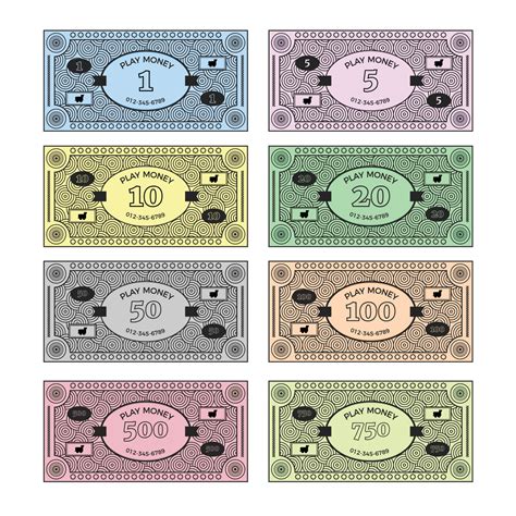 Print Play Money Template