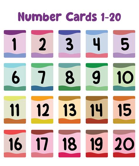 Printable 1 20 Numbers