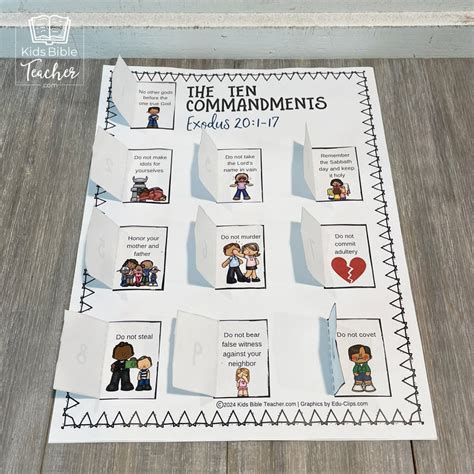 Printable 10 Commandments Crafts For Sunday School