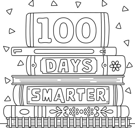 Printable 100 Coloring Page