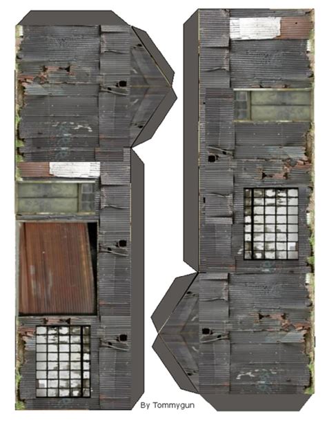 Printable 28mm Building Templates