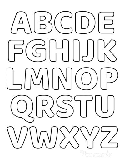 Printable Alphabet Letters I