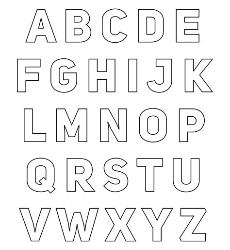 Printable Alphabet Letters To Cut Out
