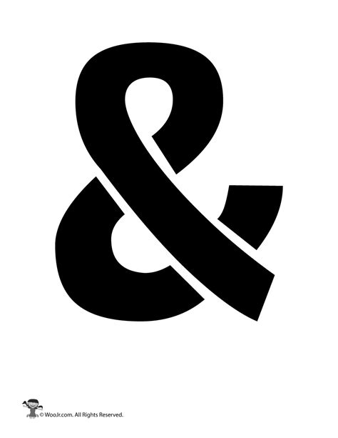 Printable Ampersand