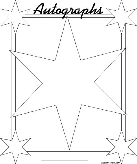 Printable Autograph Sheets